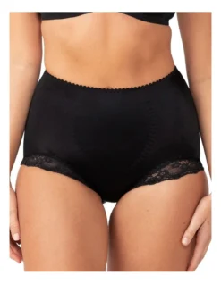 Triumph Tum E Lace High Waist Brief In Black