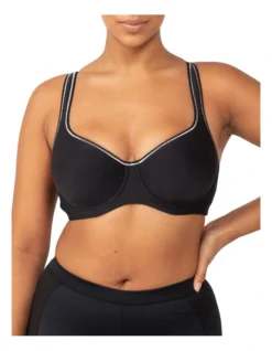Triumph Triaction Racerback Sports Bra 2 Pack In Black/White