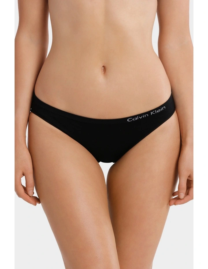 Calvin Klein Pure Seamless Bikini Brief Black 1 Calvin Klein Pure Seamless Bikini Brief Black