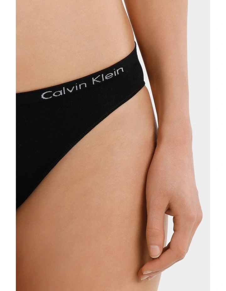 Calvin Klein Pure Seamless Bikini Brief Black 2 Calvin Klein Pure Seamless Bikini Brief Black - Image 2