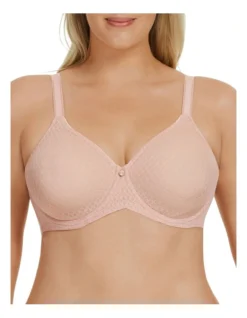 Berlei Curves Lift & Shape Mesh T-shirt Bra In Beige
