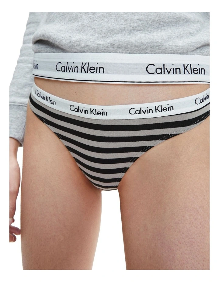 Calvin Klein Carousel Thongs Brief 3 Pack In Multi 5 Calvin Klein Carousel Thongs Brief 3 Pack In Multi - Image 5