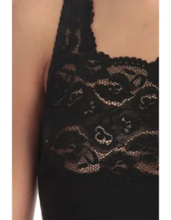 KAYSER Cotton & Lace Cami In Black 5 KAYSER Cotton & Lace Cami In Black -SOHO Shop 607013270 325247270 3 720x928
