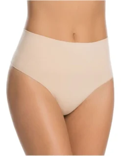 Spanx Everyday Shaping Panties Thong Beige