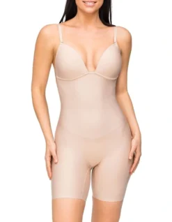 Body Define Backless Jumpsuit Warm Taupe