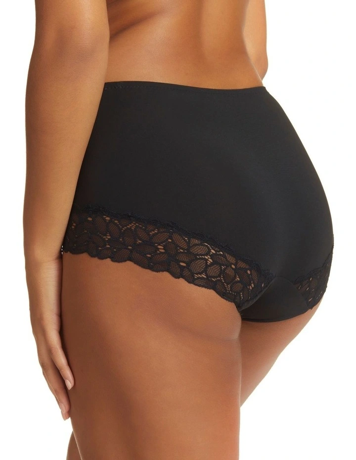 KAYSER Firming Lace & Micro Full Brief Black 2 KAYSER Firming Lace & Micro Full Brief Black - Image 2