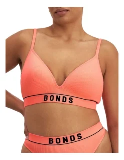 Bonds Hot Heritage Rib Wirefree Tee Bra In Orange -SOHO Shop 715200130 966368440 4 720x928