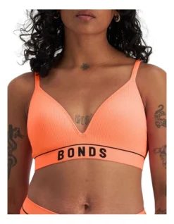 Bonds Hot Heritage Rib Wirefree Tee Bra In Orange -SOHO Shop 715200130 966368440 5 720x928