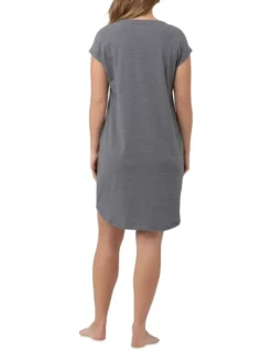 Blake Organic Short Sleeve Nightie -SOHO Shop 719550550 3 1 720x928