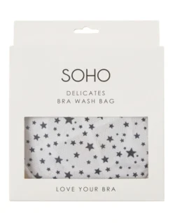 SOHO Stars Bra Washbag In White/Navy