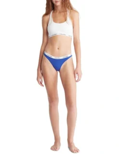 Calvin Klein Carousel Thong Brief In Blue