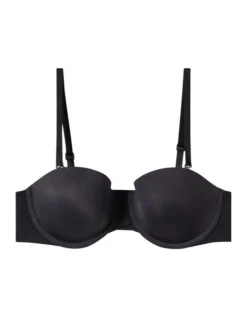Calvin Klein Strapless Lightly Lined Bra Black -SOHO Shop 770122450 4 720x928