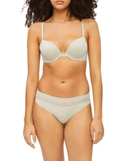 Calvin Klein Perfectly Fit Flex Push Up Plunge Bra In Dove