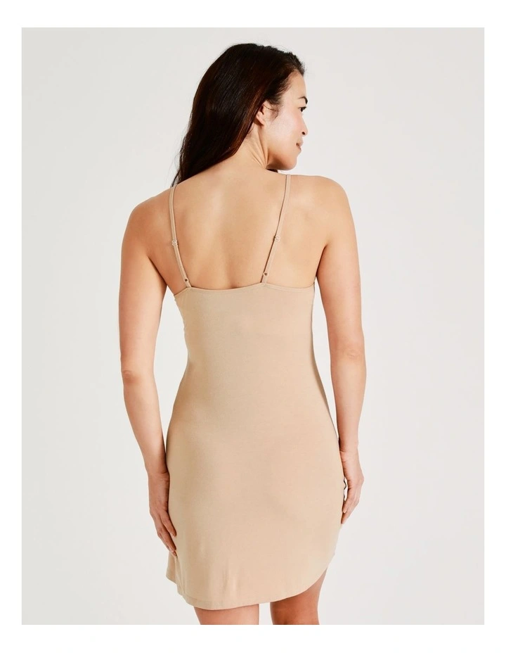 SOHO Slip Dress In Beige 5 SOHO Slip Dress In Beige - Image 5