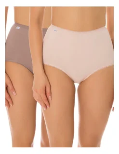 Sloggi Maxi Brief Pink/Brown 2 Pack