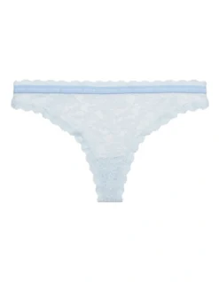 Calvin Klein CK One Lace Thong Brief In Blue -SOHO Shop 828236440 929609740 3 720x928