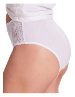 KAYSER Lace Stretch Cotton Full Brief Ivory -SOHO Shop 831660670 831737080 3 720x928