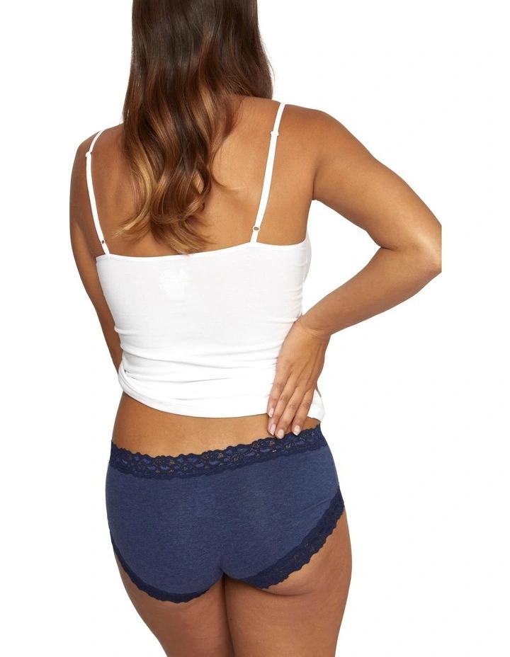 Jockey Parisienne Cotton Boyleg Brief Blue 3 Jockey Parisienne Cotton Boyleg Brief Blue - Image 3