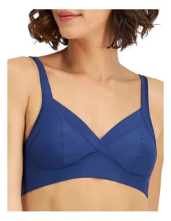Playtex Love My Curves Ultralight Non-Contour Wirefree Bra In Navy