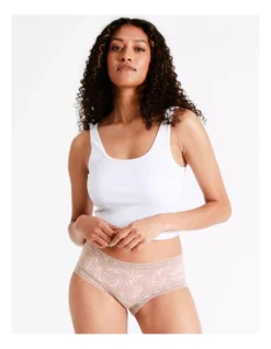 Soho Smooth With Lace Boyleg In Pink