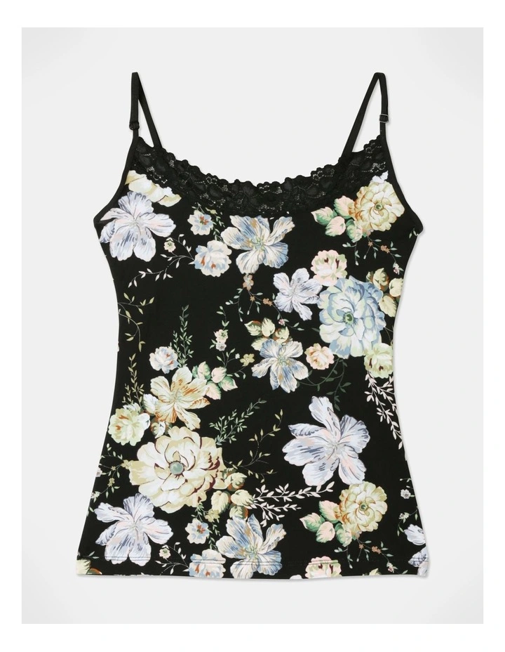 Jockey Parisienne Classic Cami In Black Multi 1 Jockey Parisienne Classic Cami In Black Multi