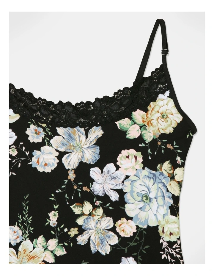 Jockey Parisienne Classic Cami In Black Multi 3 Jockey Parisienne Classic Cami In Black Multi - Image 3