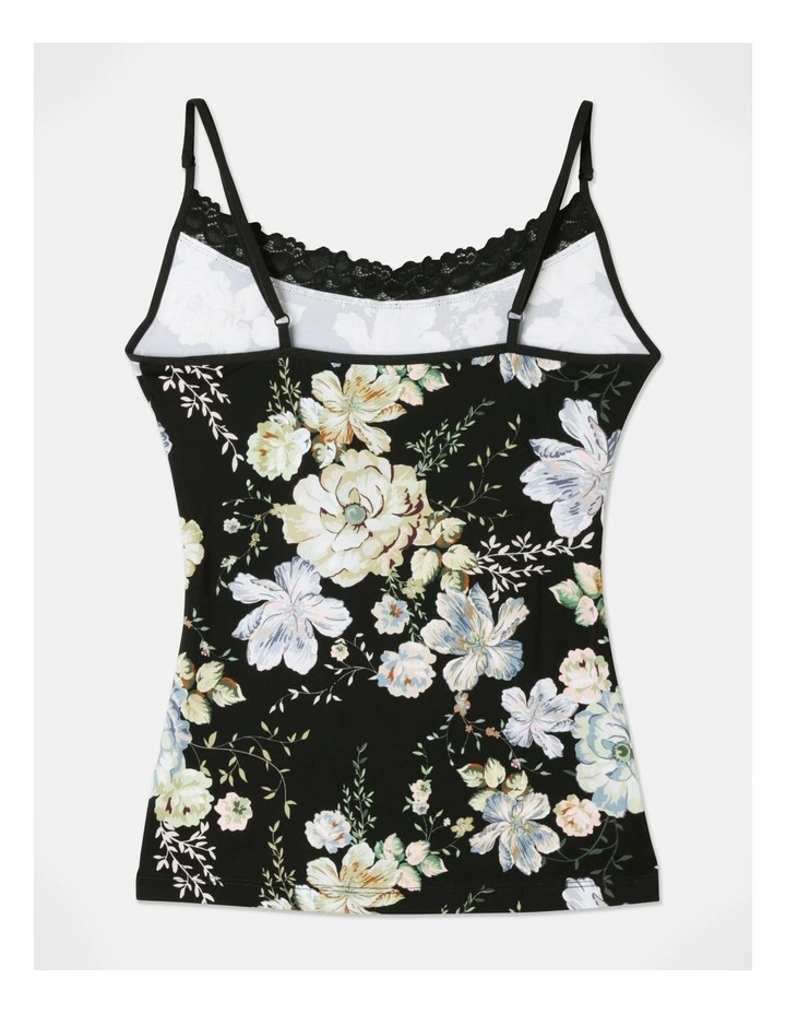 Jockey Parisienne Classic Cami In Black Multi 4 Jockey Parisienne Classic Cami In Black Multi - Image 4