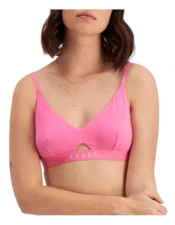 Bonds Originals Triangle Cut Out Crop Bra In Pink Kiss -SOHO Shop 886411270 935584030 5 720x928