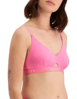 Bonds Originals Triangle Cut Out Crop Bra In Pink Kiss -SOHO Shop 886411270 935584030 6 720x928
