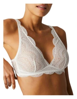 Simone Perele Karma Wirefree Triangle Bra In Ivory