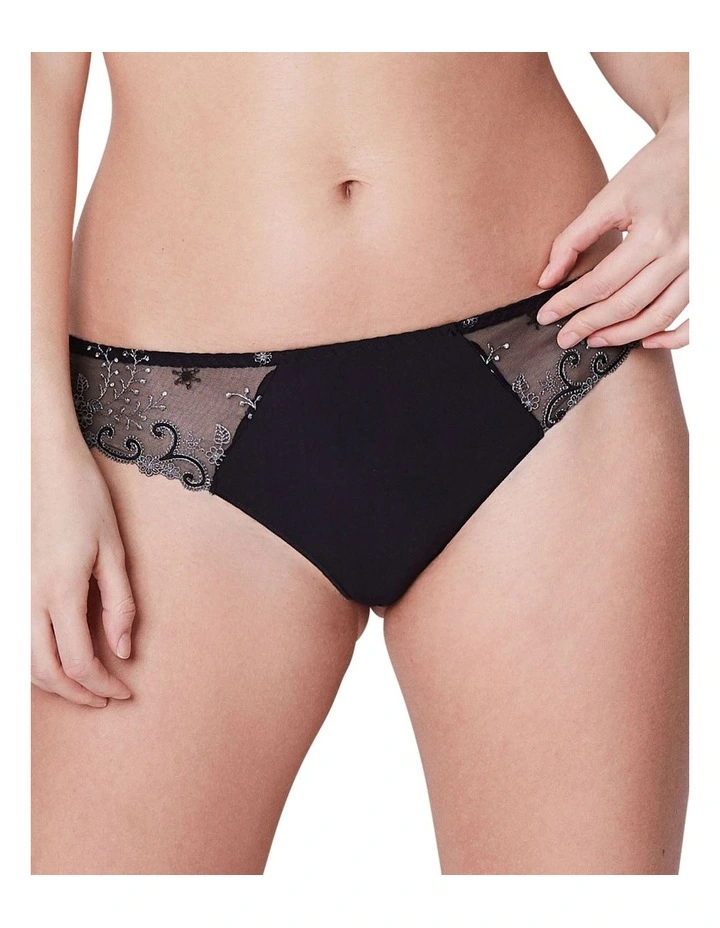 Simone Perele Delice Thong Brief Black 3 Simone Perele Delice Thong Brief Black - Image 3