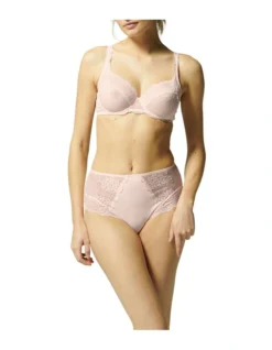 Simone Perele Reve High Waisted Culotte Brief Dusty Pink