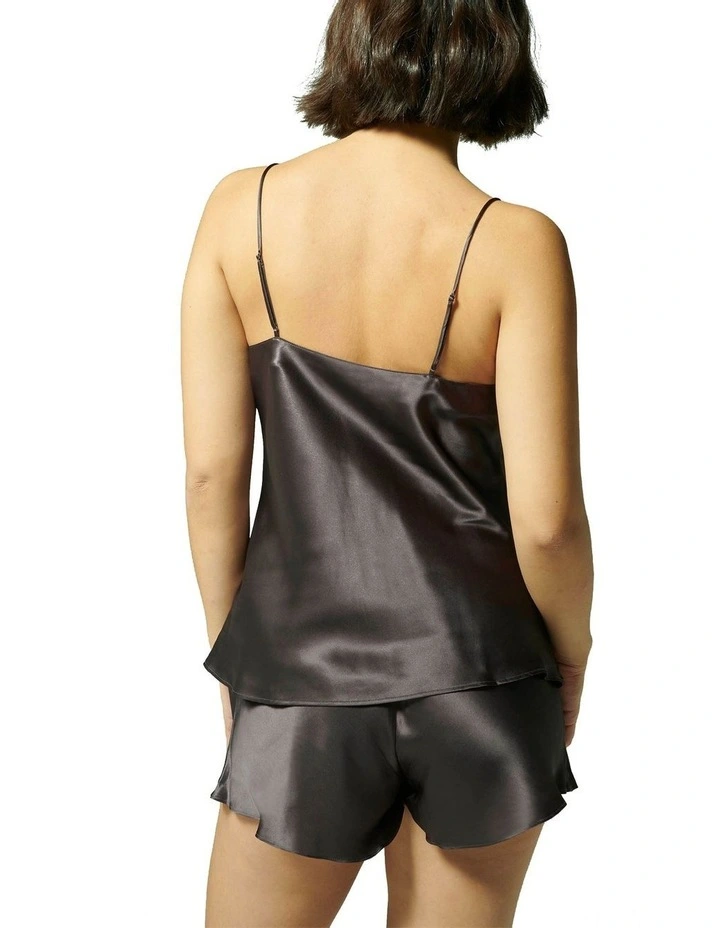 Simone Perele Dream Silk Camisole Charcoal 2 Simone Perele Dream Silk Camisole Charcoal - Image 2