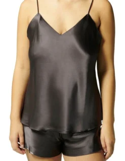 Simone Perele Dream Silk Camisole Charcoal 6 Simone Perele Dream Silk Camisole Charcoal -SOHO Shop 899454610 3 720x928