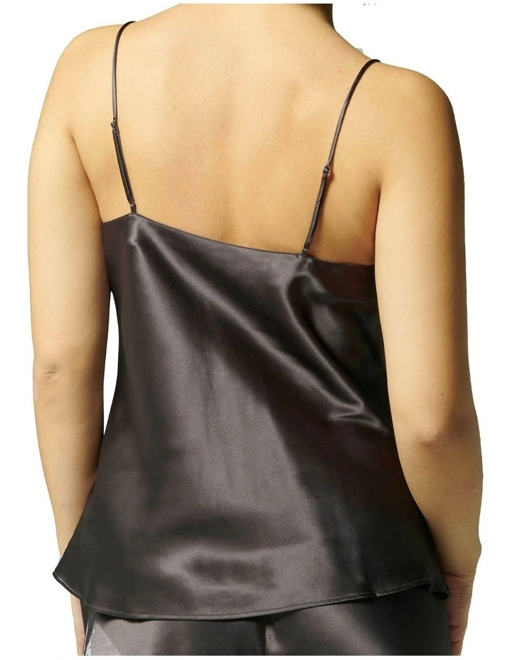 Simone Perele Dream Silk Camisole Charcoal 4 Simone Perele Dream Silk Camisole Charcoal - Image 4