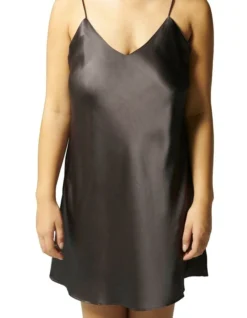 Simone Perele Dream Silk Night Dress Charcoal 6 Simone Perele Dream Silk Night Dress Charcoal -SOHO Shop 899454700 3 720x928