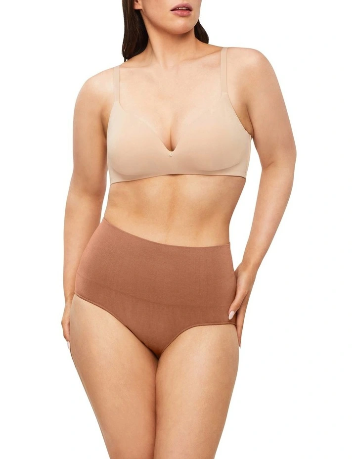 Bamboo Essentials Waisted Brief In Cocoa 1 Bamboo Essentials Waisted Brief In Cocoa
