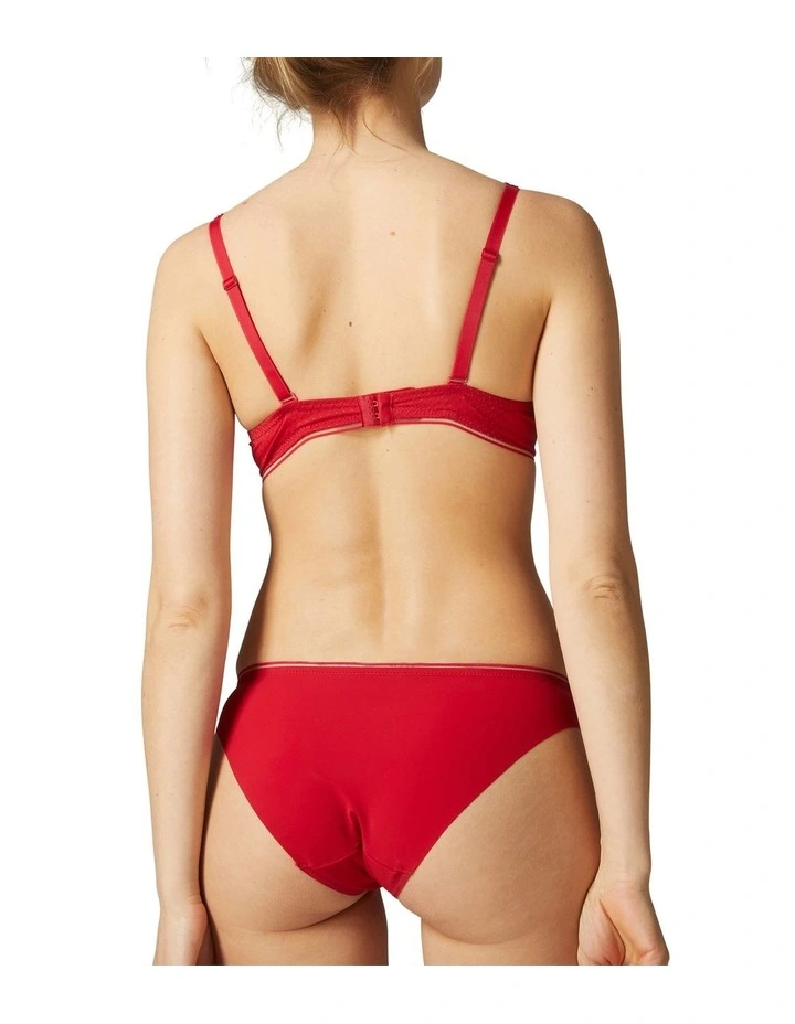Simone Perele Bloom Bikini Brief Red 2 Simone Perele Bloom Bikini Brief Red - Image 2