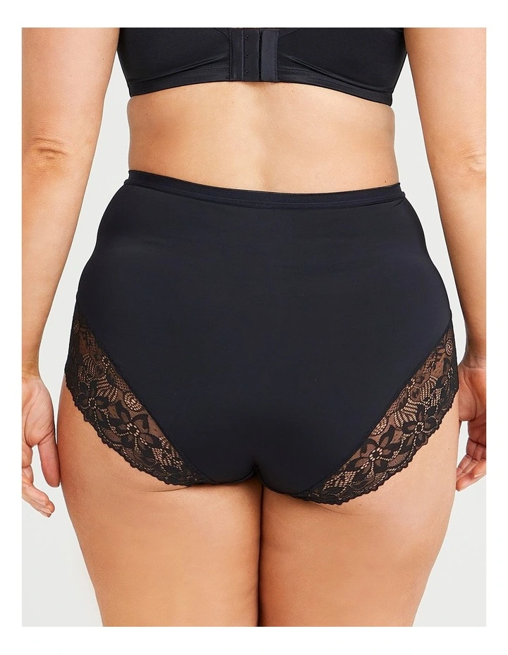 Micro Lace Full Briefs 2 Pack In Black 2 Micro Lace Full Briefs 2 Pack In Black - Image 2