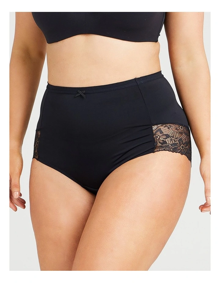 Micro Lace Full Briefs 2 Pack In Black 3 Micro Lace Full Briefs 2 Pack In Black - Image 3