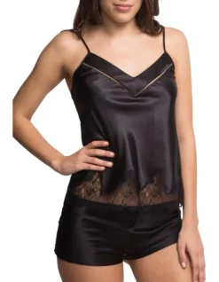 Simone Perele Nocturne Camisole Top In Black