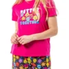 Women's Little Miss Fam Jams Better Together Cotton Sleep Set In Multi