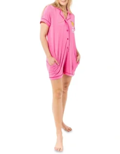 Women's Little Miss Playsuit In Pink Multi 6 Women's Little Miss Playsuit In Pink Multi -SOHO Shop 925370110 3 720x928