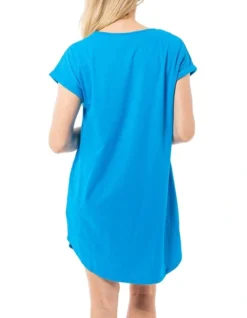 Women's Little Miss Nightie In Cyan Blue -SOHO Shop 925370200 4 720x928