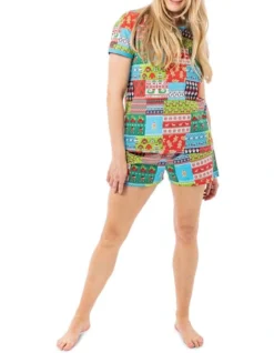 Wrapping Paper Fam Jams Cotton Printed Sleep Set Amd Bandana In Assorted -SOHO Shop 929309500 7 1 720x928