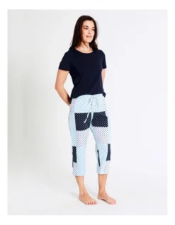 SOHO Organic Cotton Knit 3/4 Pant In Mint -SOHO Shop 929378530 929620810 3 720x928