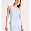Chloe & Lola Bamboo Tank PJ Top In Blue