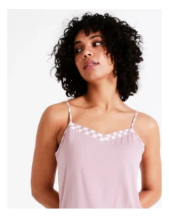 Chloe & Lola Spliced Sleep Cami In Rose Gingham 12 Chloe & Lola Spliced Sleep Cami In Rose Gingham -SOHO Shop 929444590 6 720x928