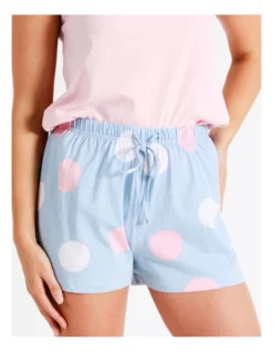 SOHO Organic Cotton Knit Shortie In Blue -SOHO Shop 929448460 929456740 5 720x928