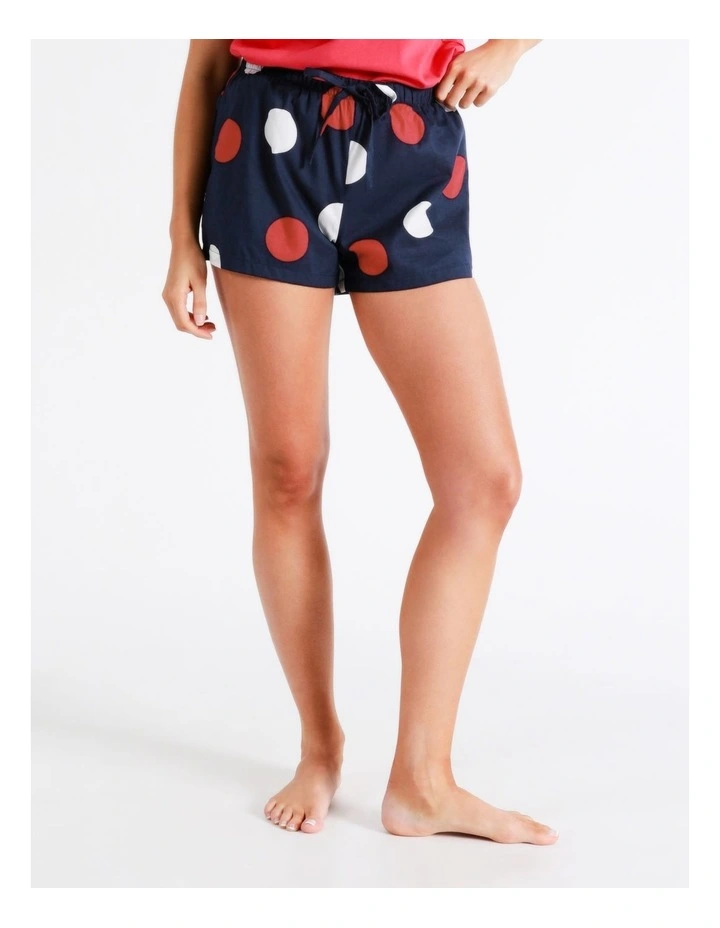 SOHO Organic Cotton Woven Shortie In Navy 7 SOHO Organic Cotton Woven Shortie In Navy - Image 7